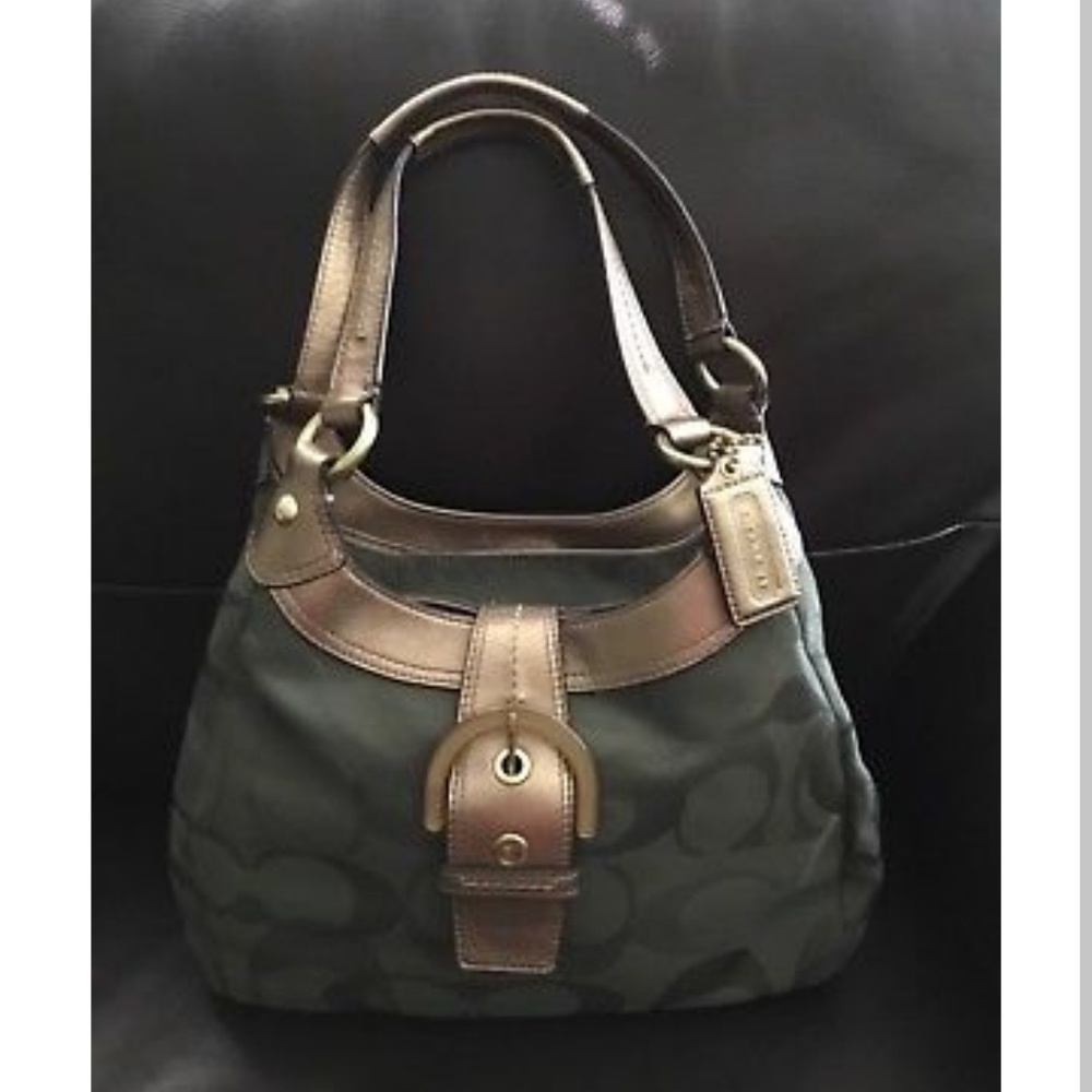Coach Soho Textured Optic Lynn Hobo Handbag F17396